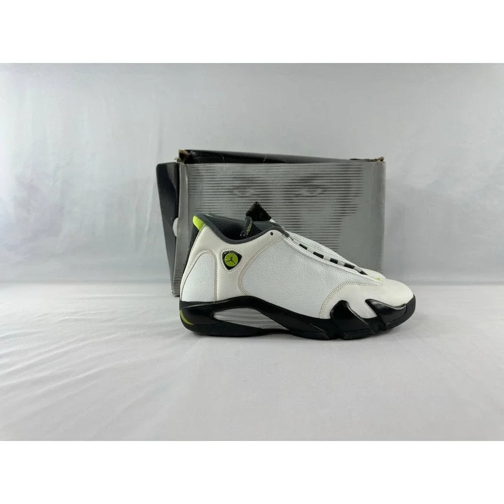 Nike Air Jordan 14 Retro 'White Chartreuse' 2005 Men's 311832-132 Size 12